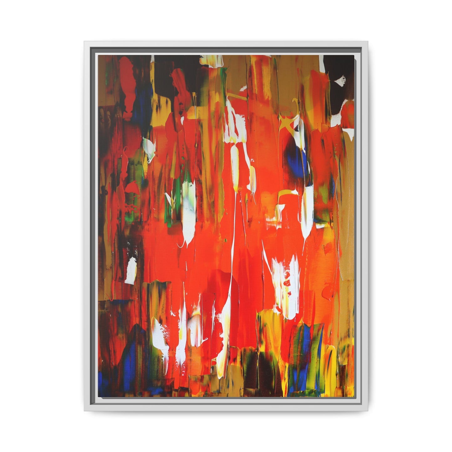 Burn baby burn by Norman Barrett Framed Matte Canvas Wall Art