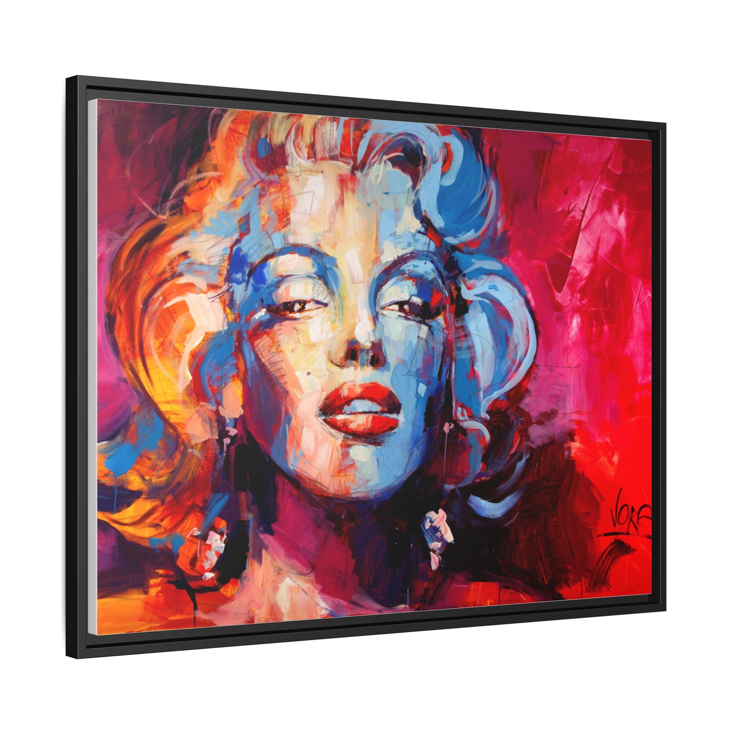 Marilyn Monroe attributed to Voke Matte Canvas Framed Wall Art
