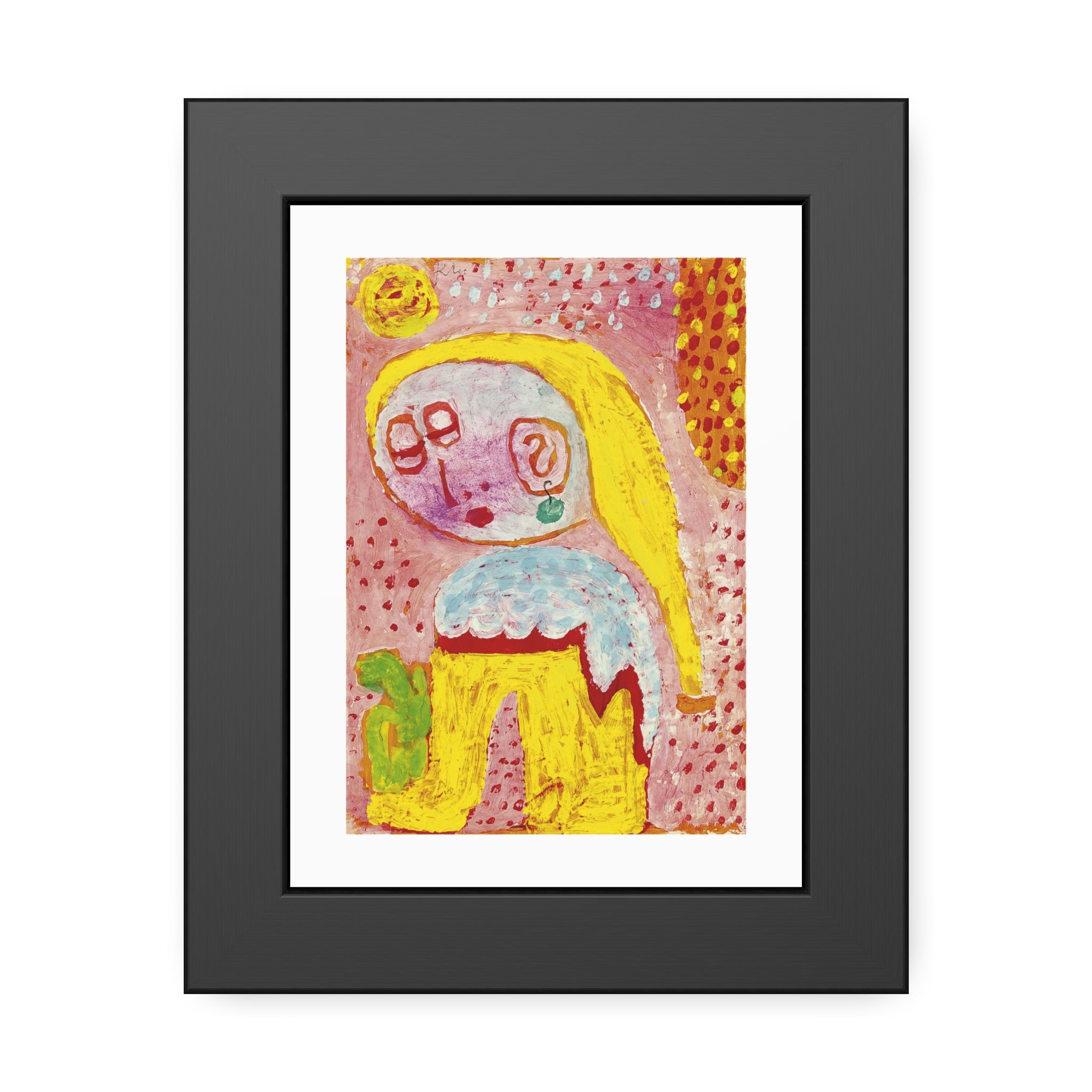 Magdalena vor der Bekehrung by Paul Klee Framed Abstract Wall Art Print