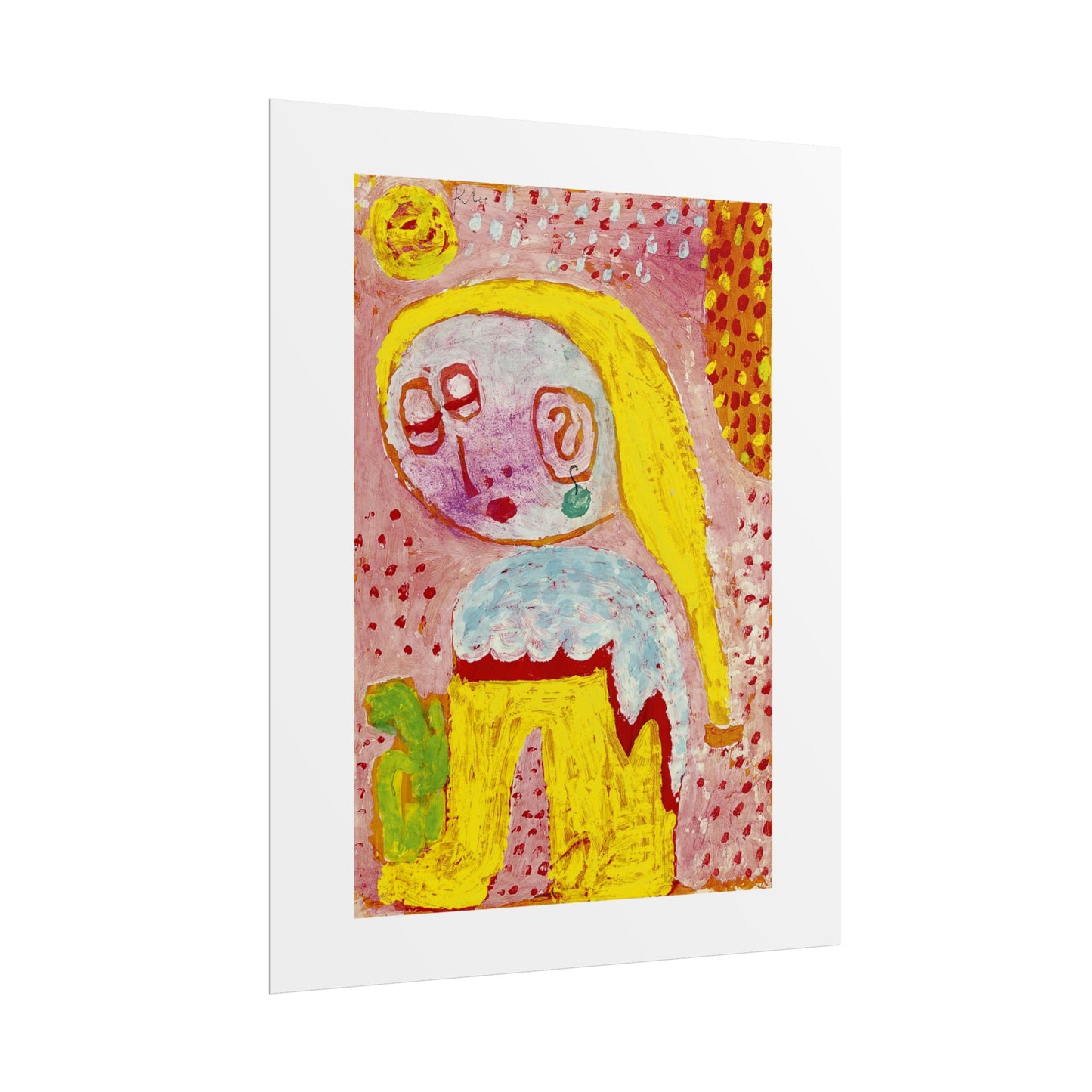 Magdalena vor der Bekehrung by Paul Klee Abstract Wall Art Poster