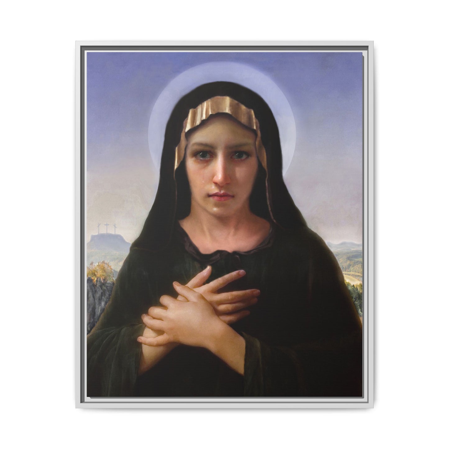 Virgo Solitudinis by William Adolphe Bouguereau Framed Matte Canvas Print