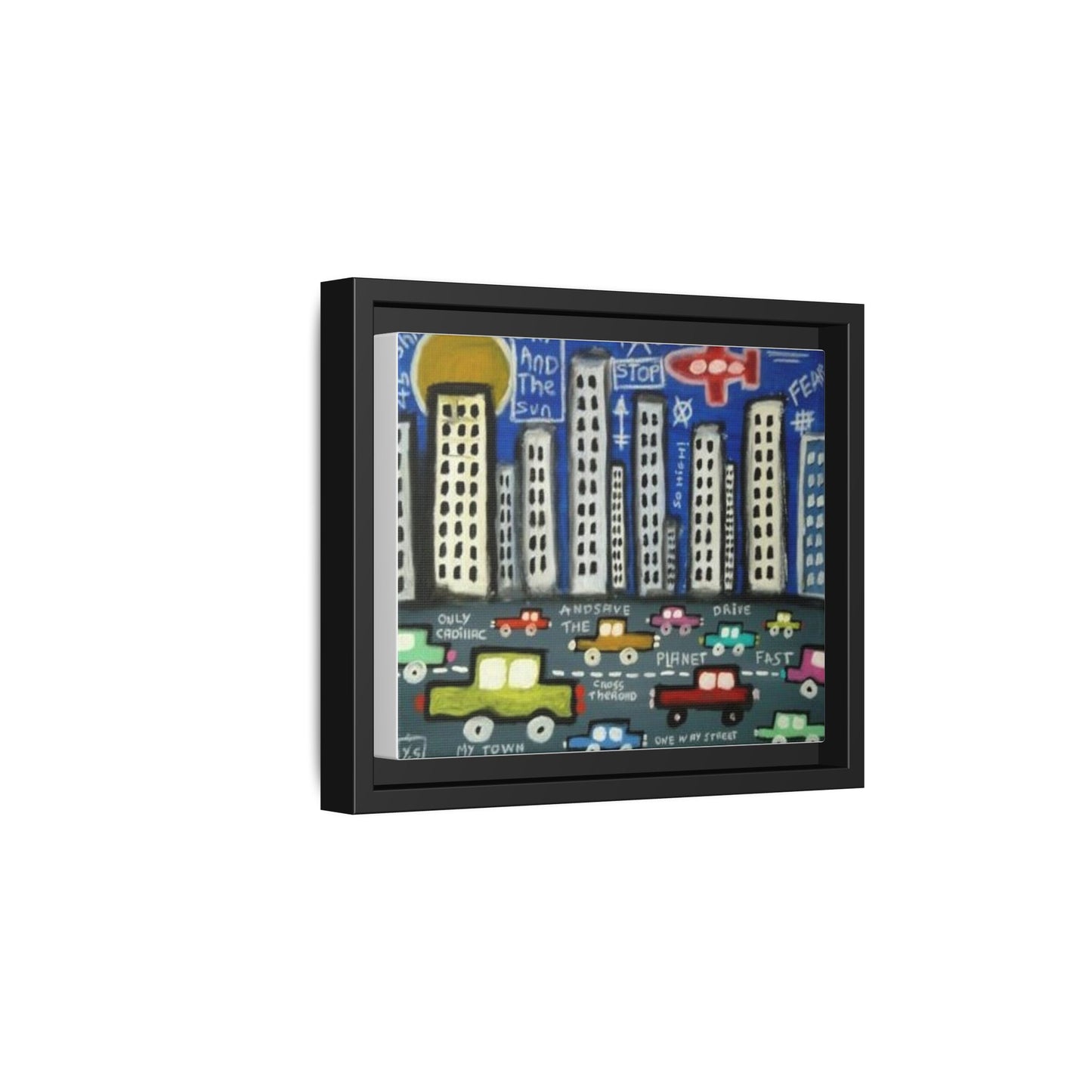 Only Cadillac 2 by Yann Sciberras Framed Matte Canvas Wall Art Print