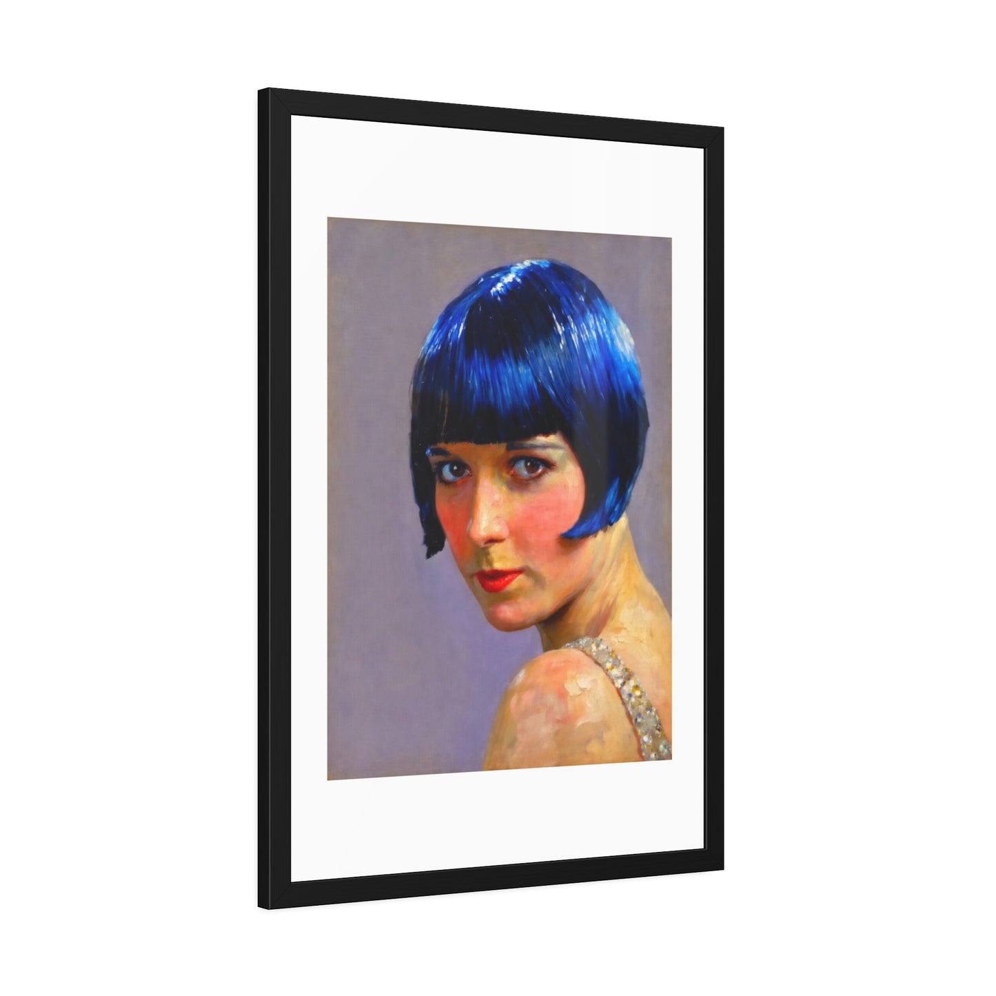 Blue Bob Portrait Framed Poster