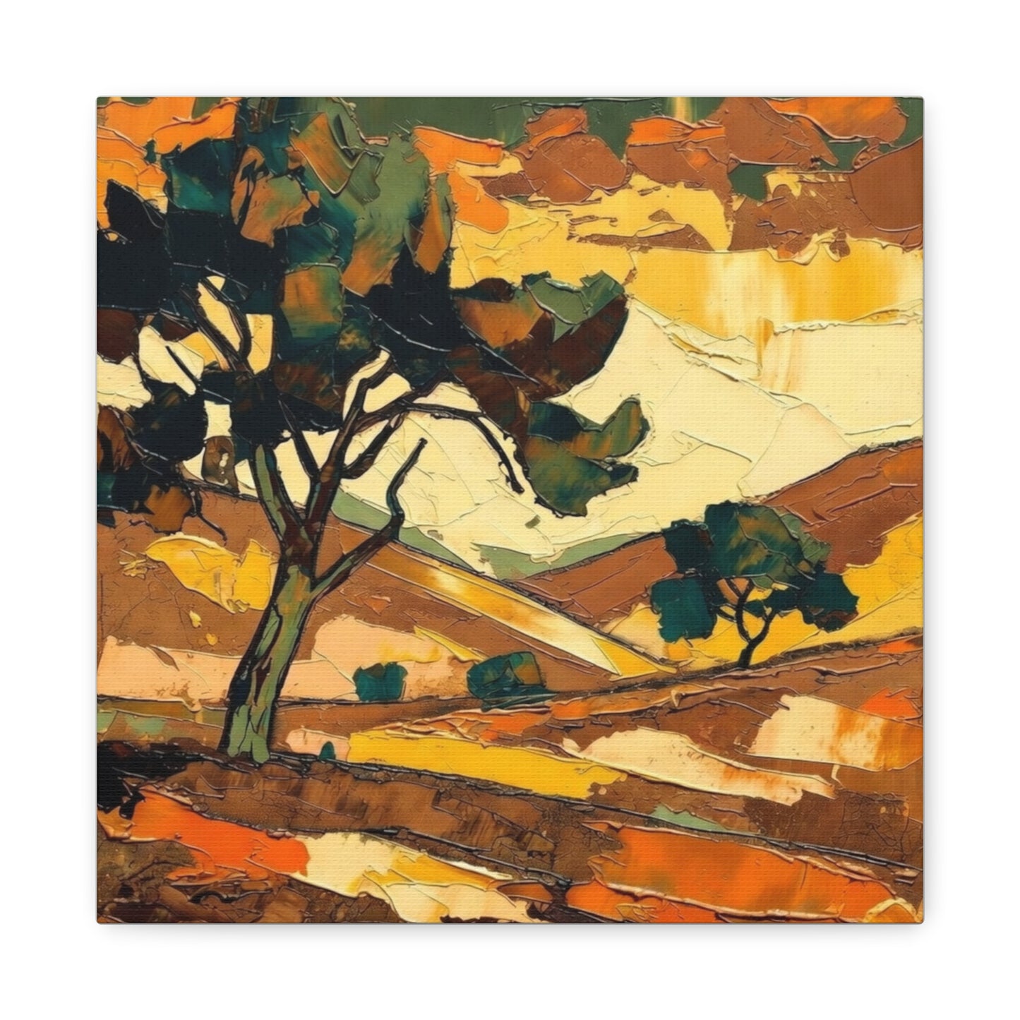 Abstract Autumn Landscape Canvas