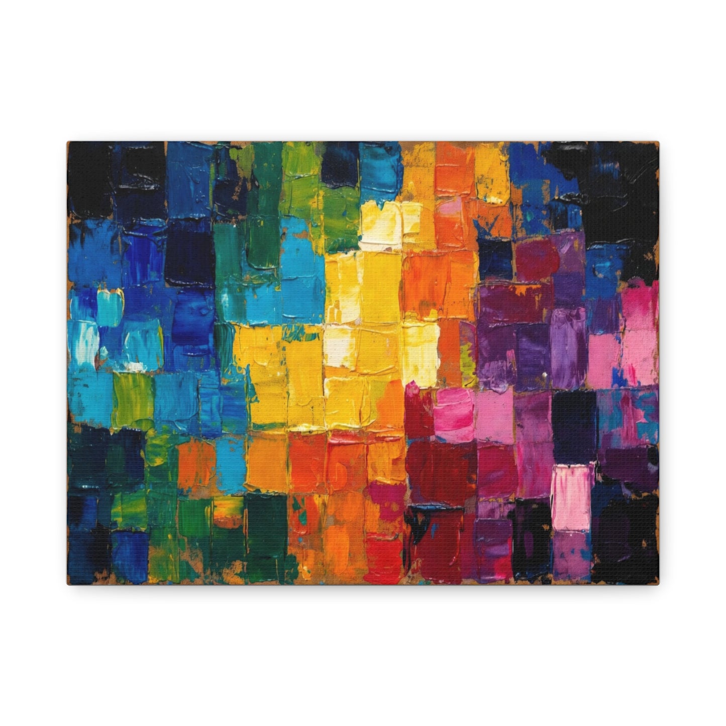 Mosaic Squares Matte Canvas, Stretched, 1.25"