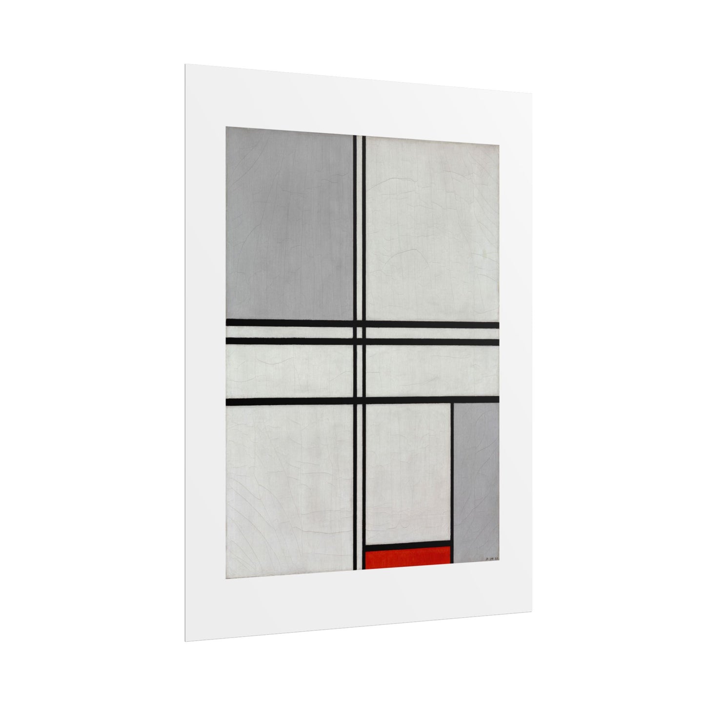 Composition (No. 1) by Piet Mondrian Abstract  Wall Art Print