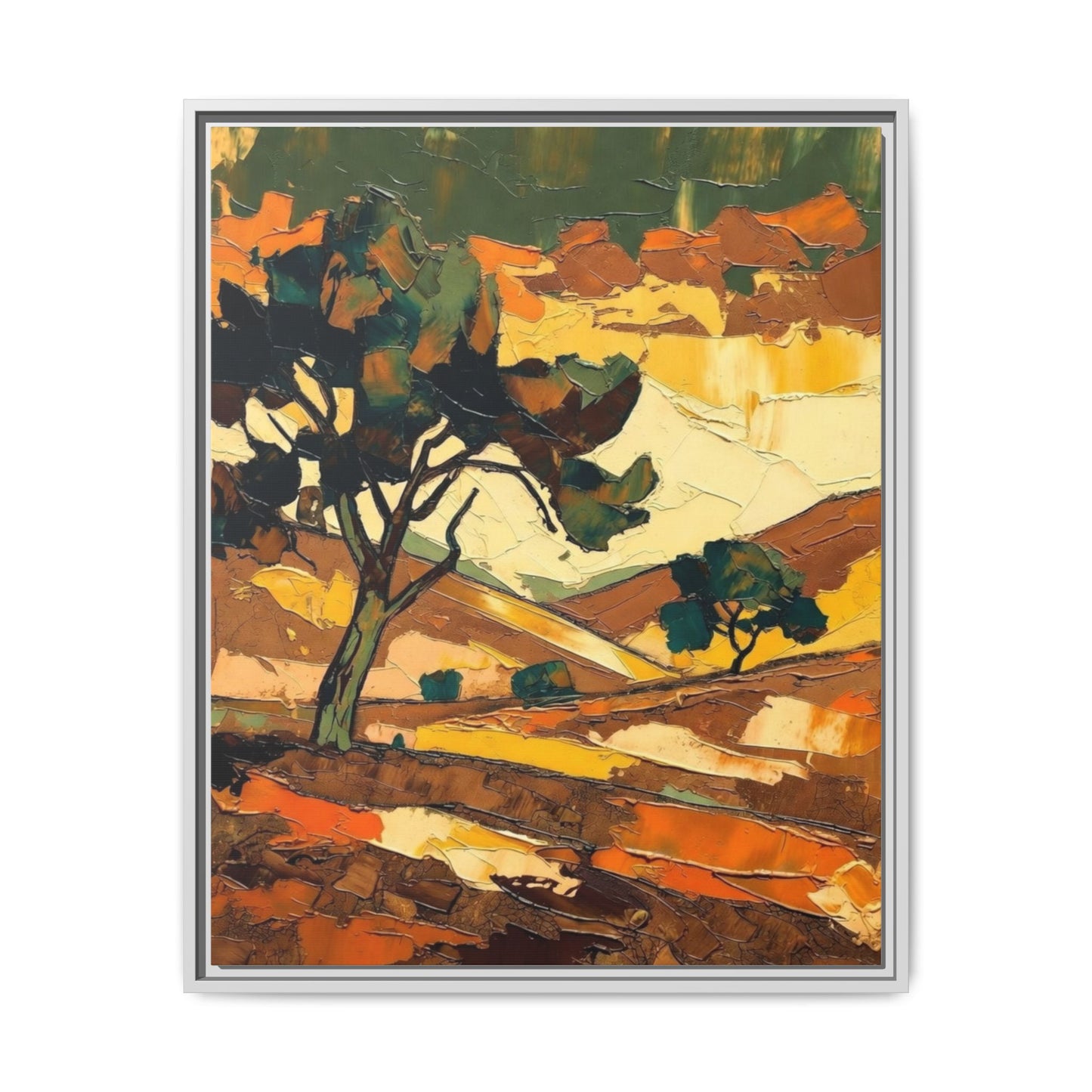 Framed Matte Canvas Landscape Art Print