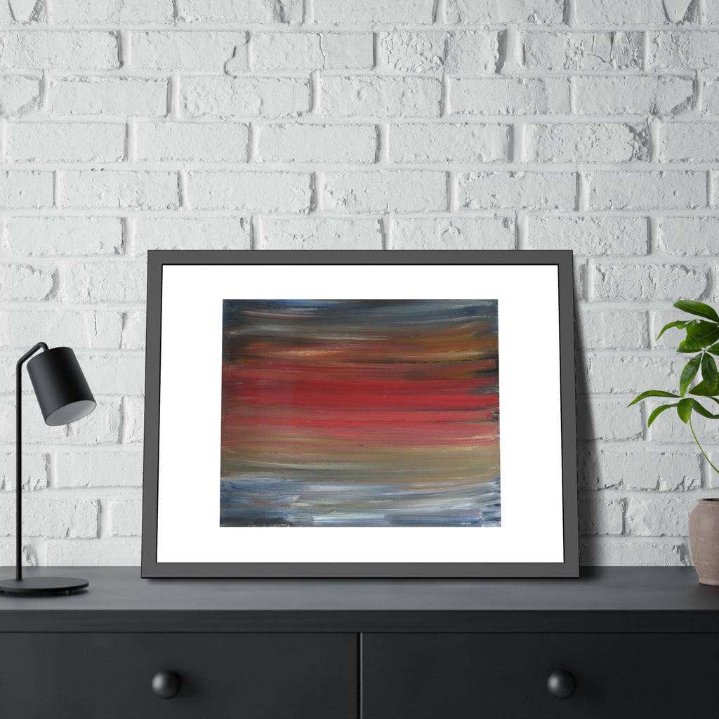 Misty morning by Norman Barrett Framed Poster Wall Art