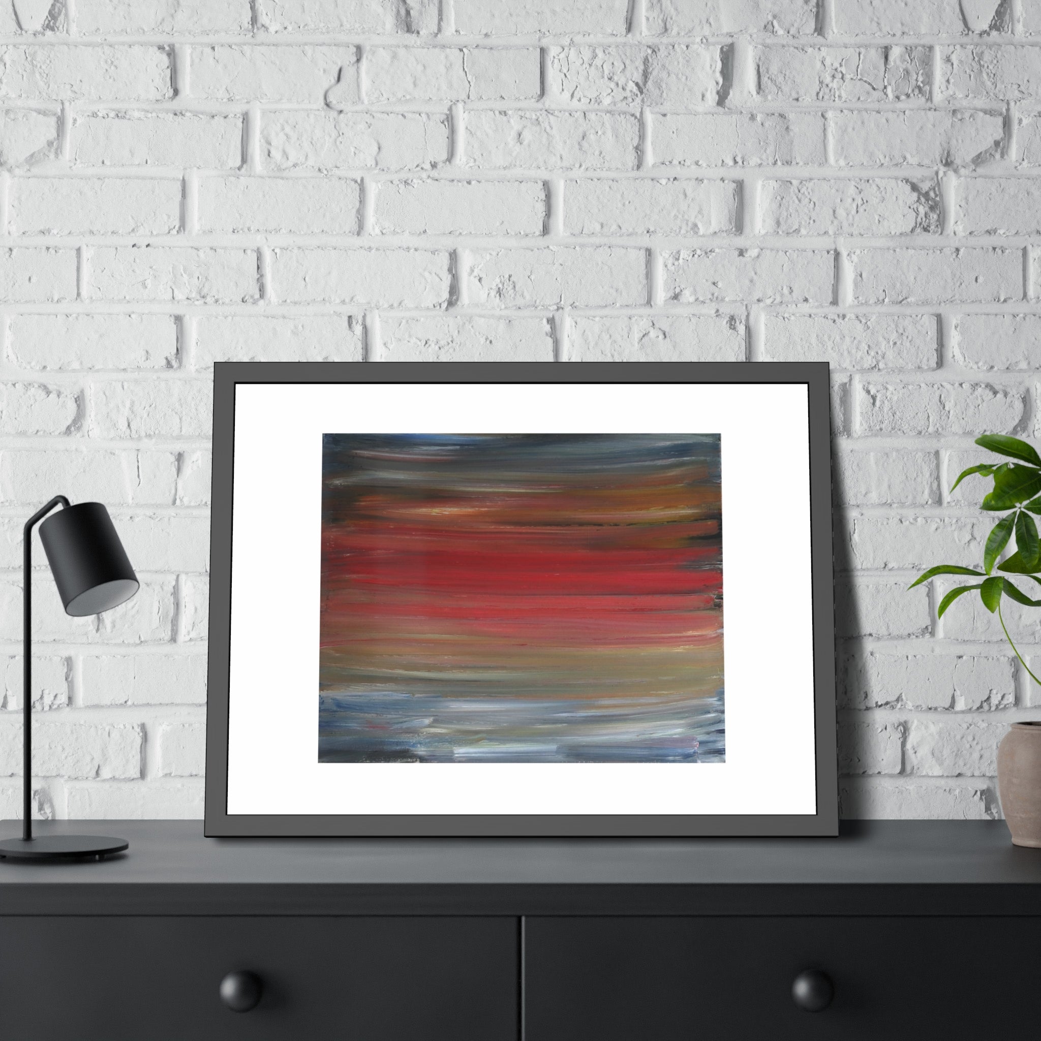 Misty morning by Norman Barrett Framed Poster Wall Art