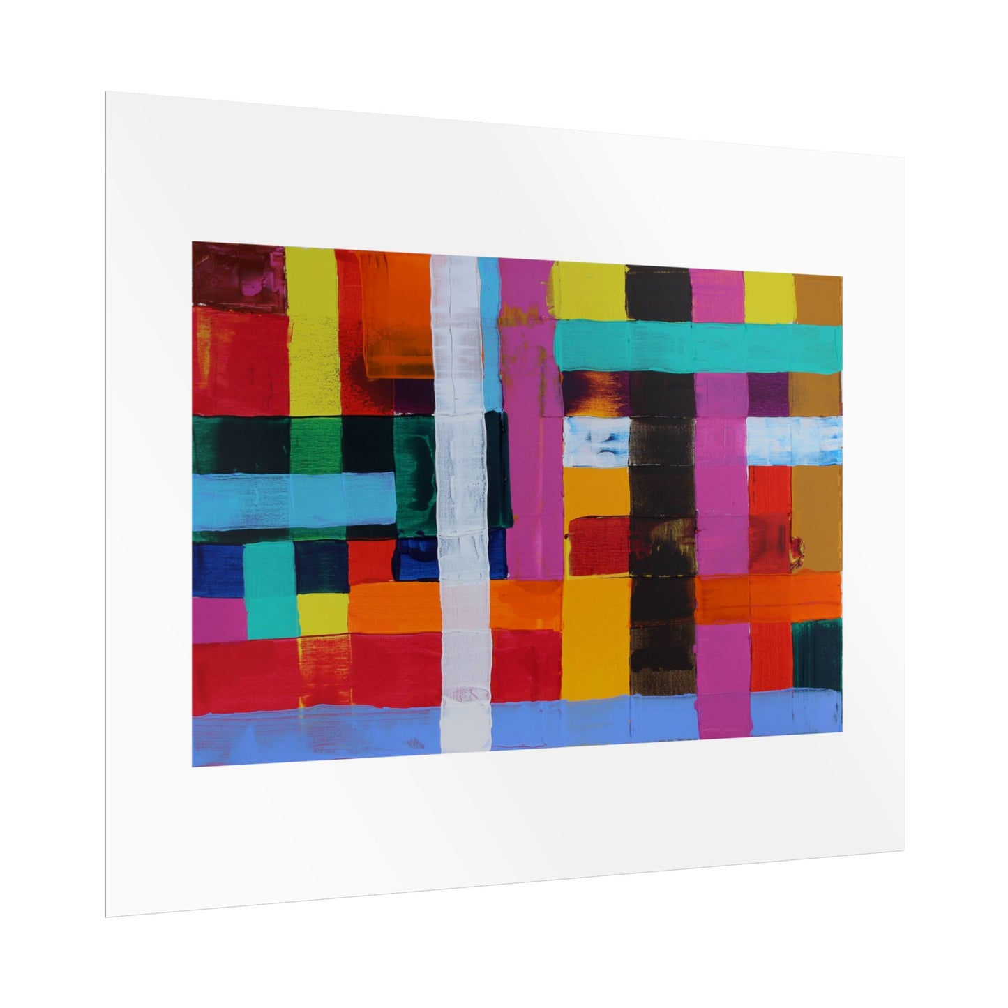Farbfeld Malerei (Acryl) by Unknown Artist Wall Art Print