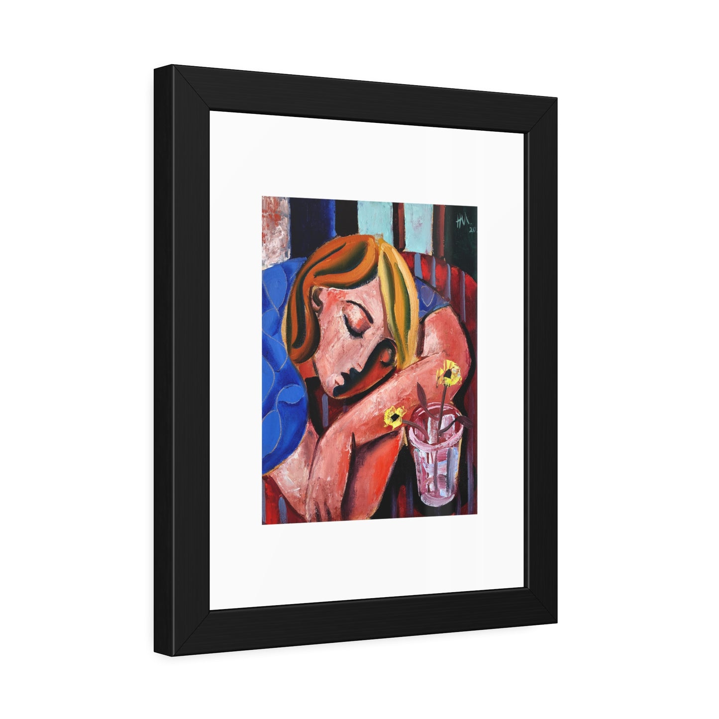 When she finally woke the world around her had changed unrecognizably by Hennie Niemann jnr Framed Wall Art Print