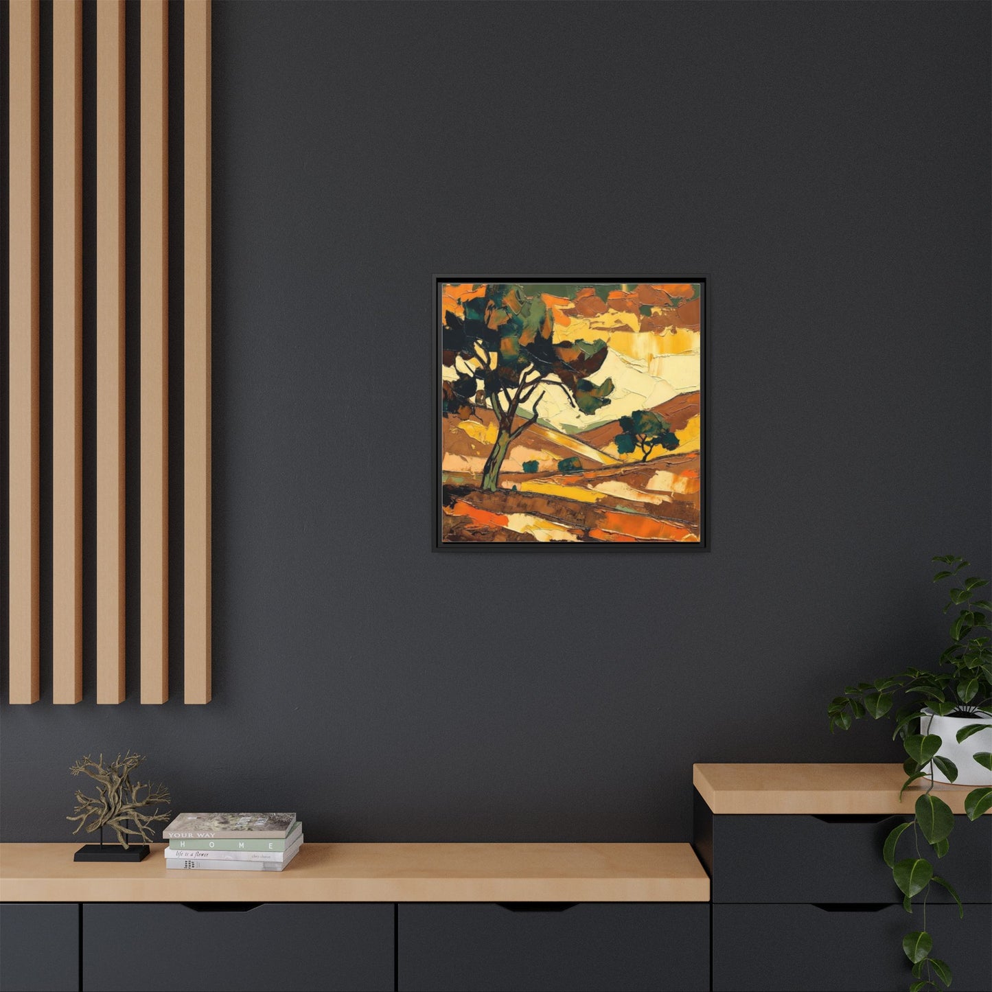 Framed Matte Canvas Landscape Art Print
