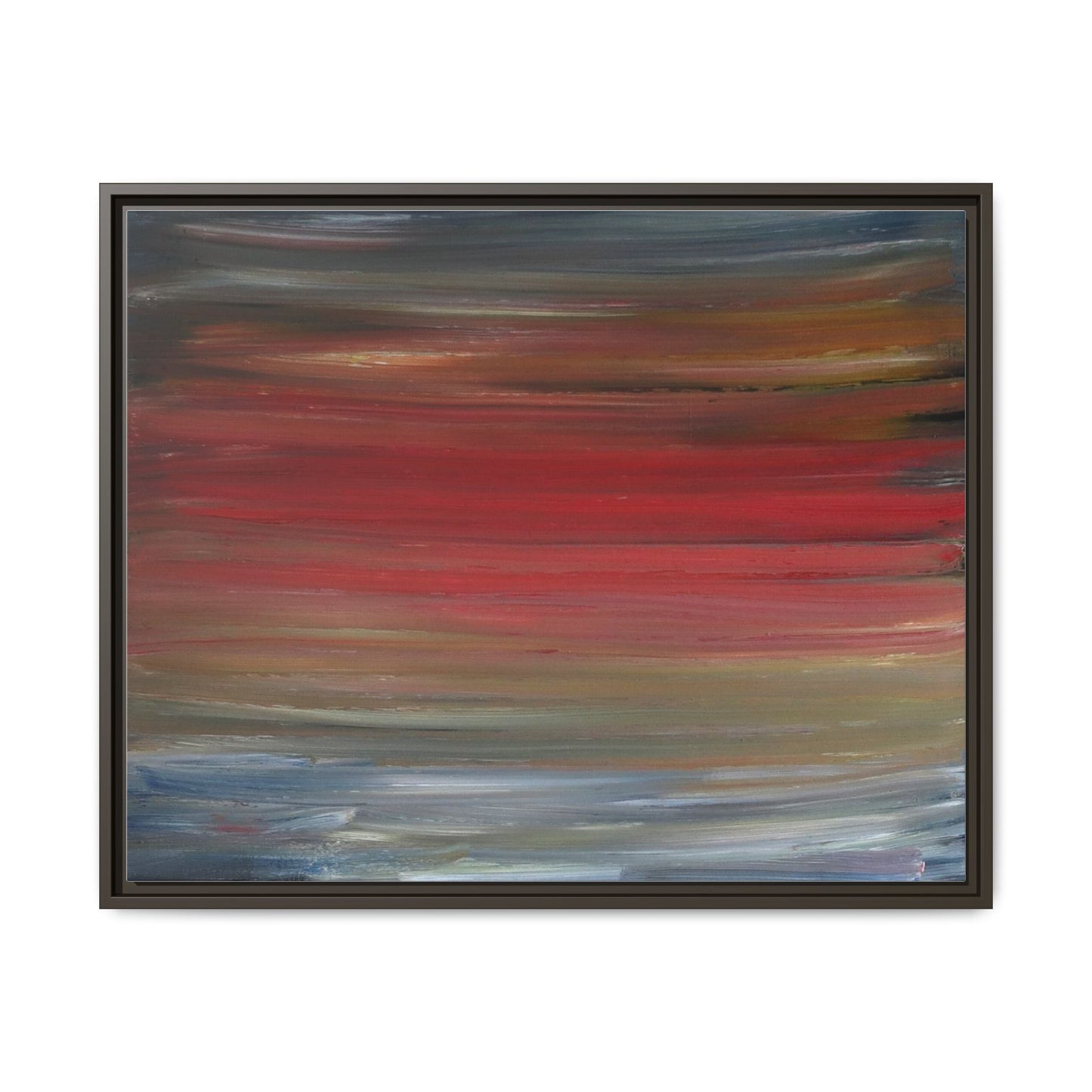 Misty morning by Norman Barrett Framed Matte Canvas Wall Art