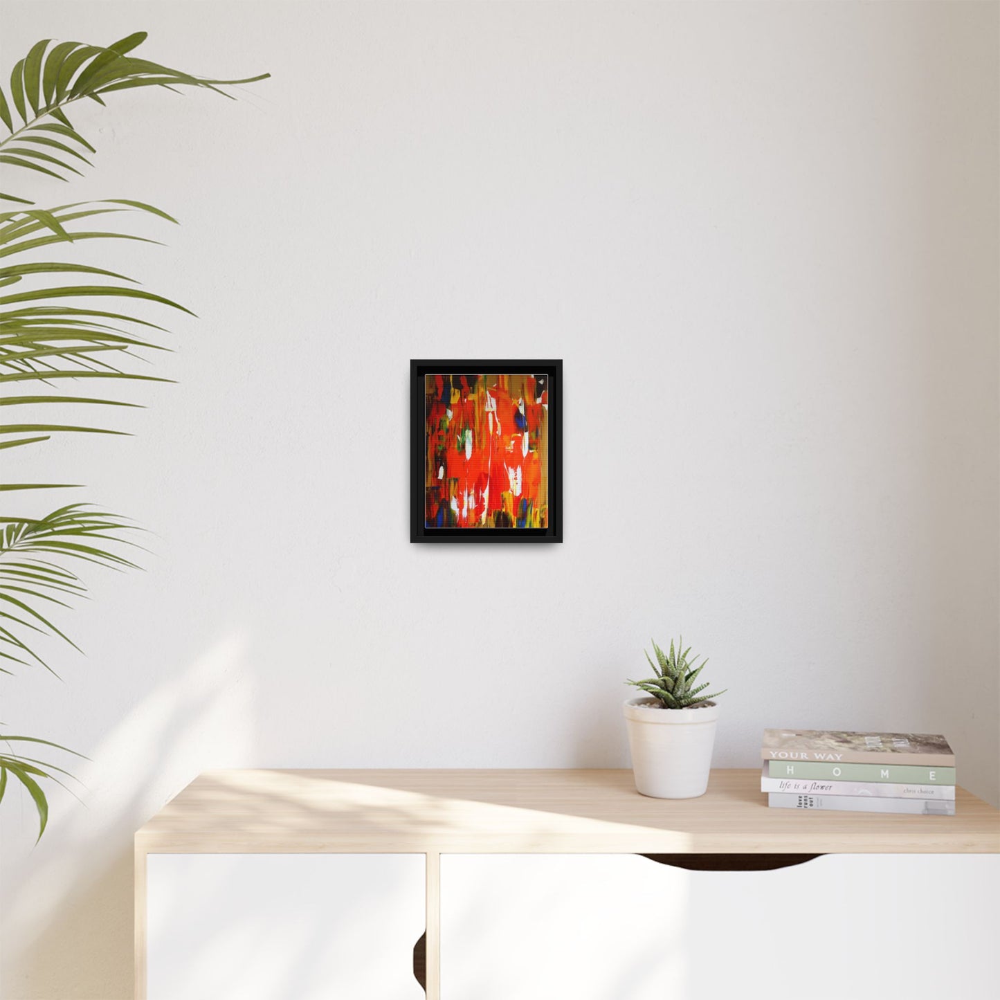 Burn baby burn by Norman Barrett Framed Matte Canvas Wall Art