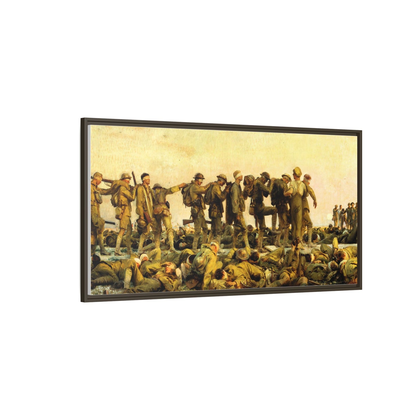 Gassed by John Singer Sargent (RA) Framed Matte Canvas Print