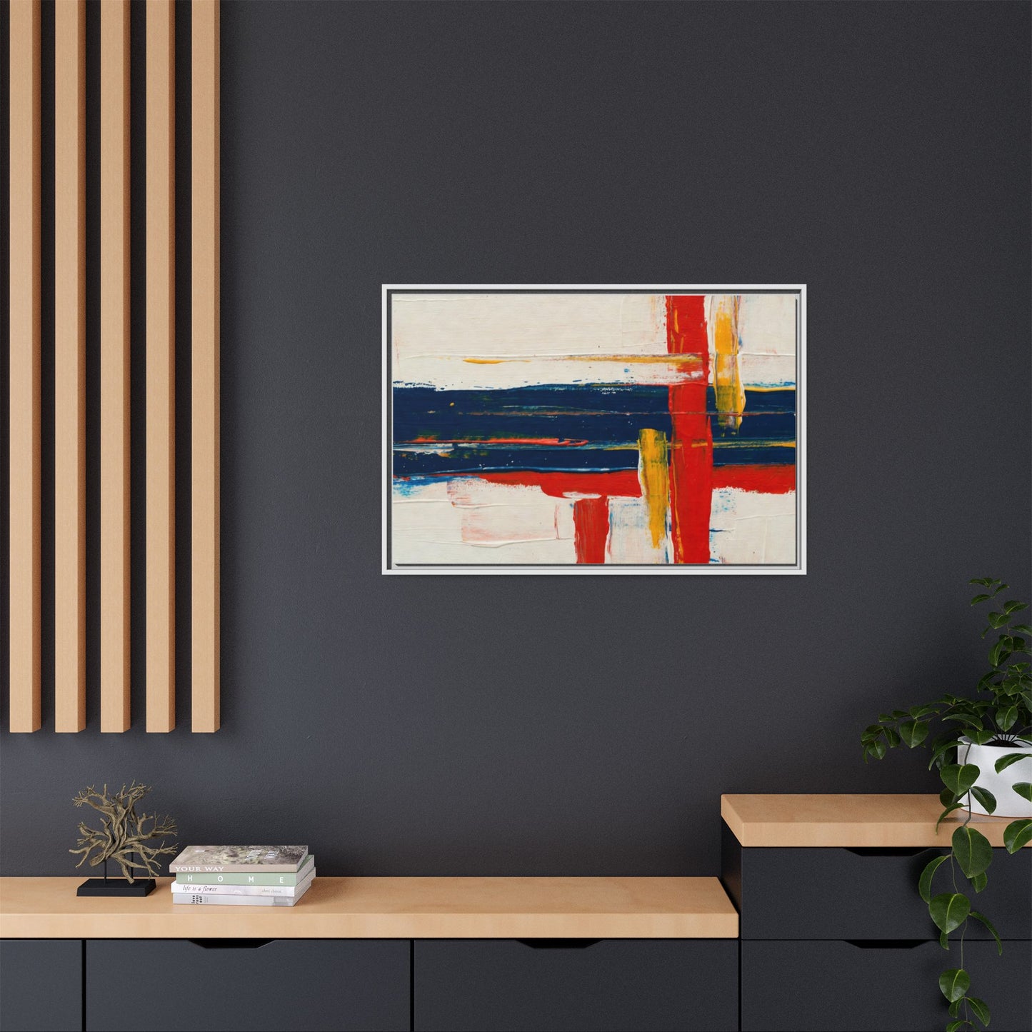 Matte Canvas, Framed (Multi-color)