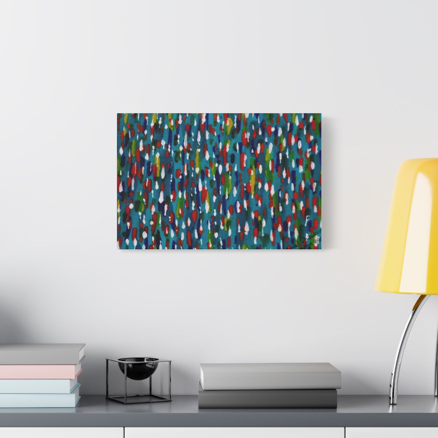Colours Of The Soul Reflecting On Water by Ariel Chavarro Avila Matte Canvas Wall Art
