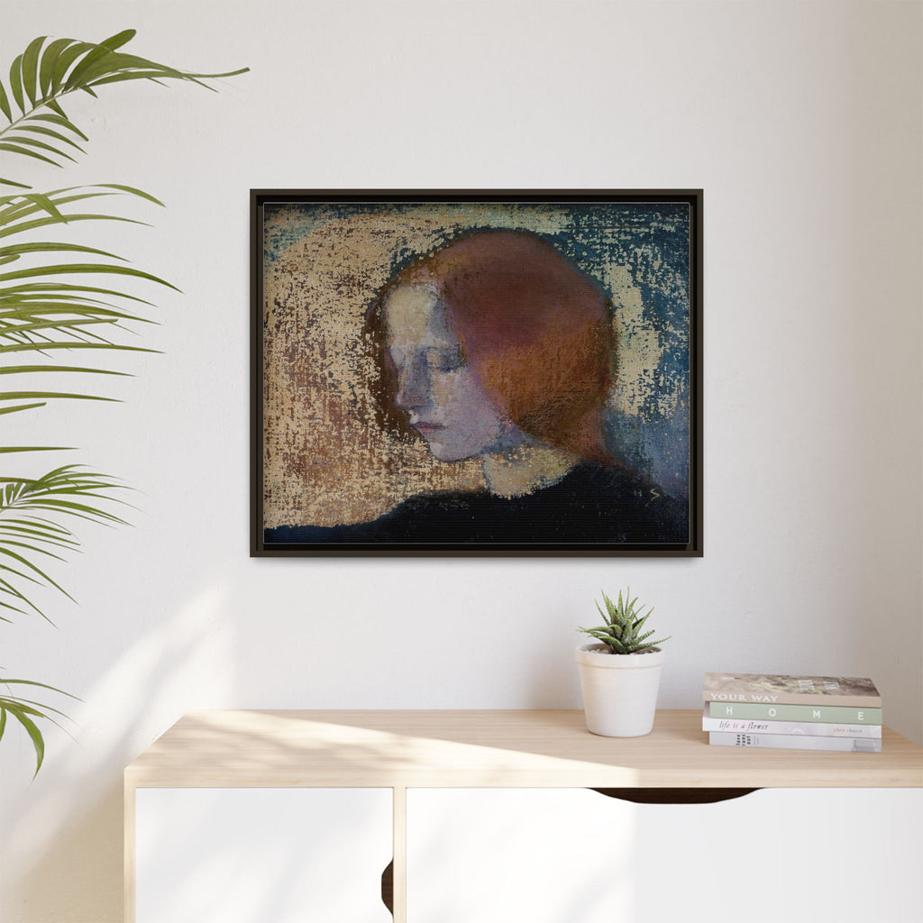Fragment by Helena Schjerfbeck Framed Matte Canvas Art Print