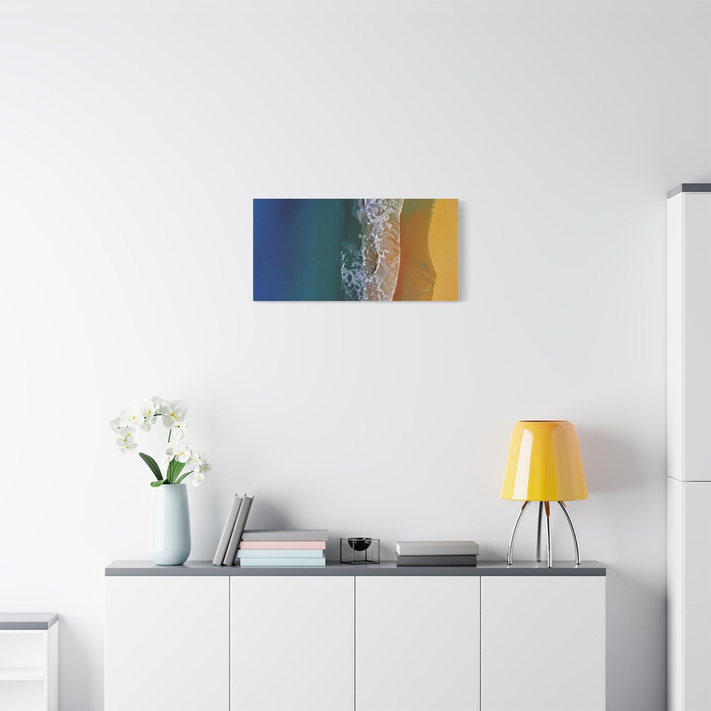 Coastal Waves Matte Canvas Print — Ocean Beach Wall Art