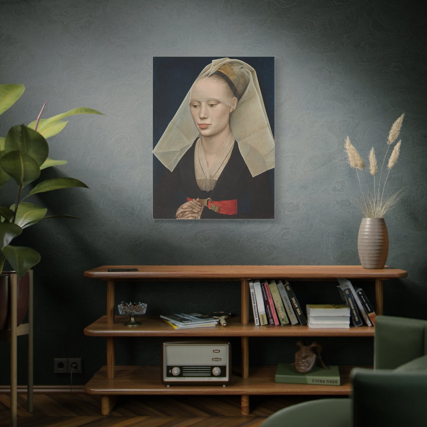 Portrait of a Lady by Rogier van der Weyden Matte Canvas Wall Art