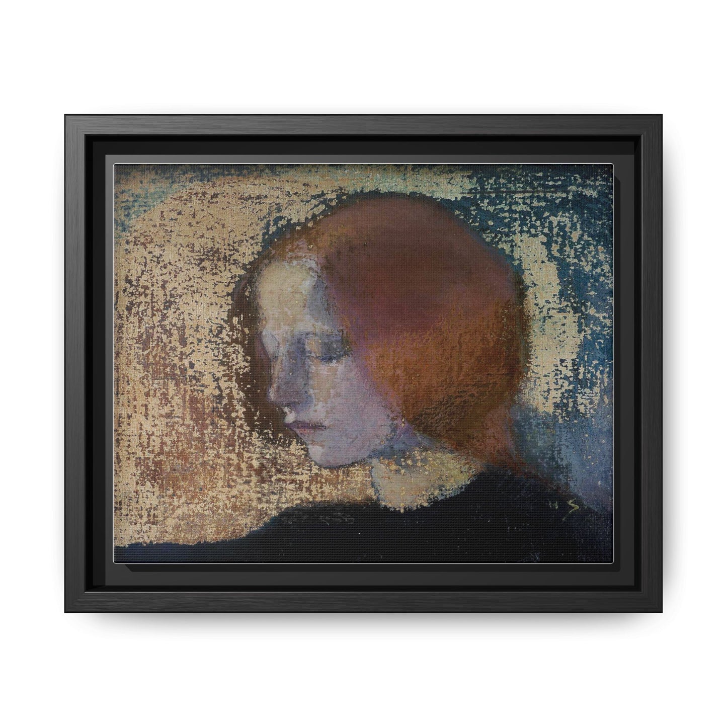 Fragment by Helena Schjerfbeck Framed Matte Canvas Art Print