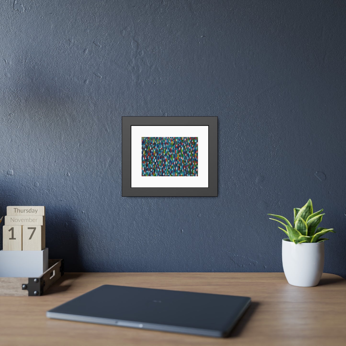 Colours Of The Soul Reflecting On Water by Ariel Chavarro Avila Framed Wall Art Print