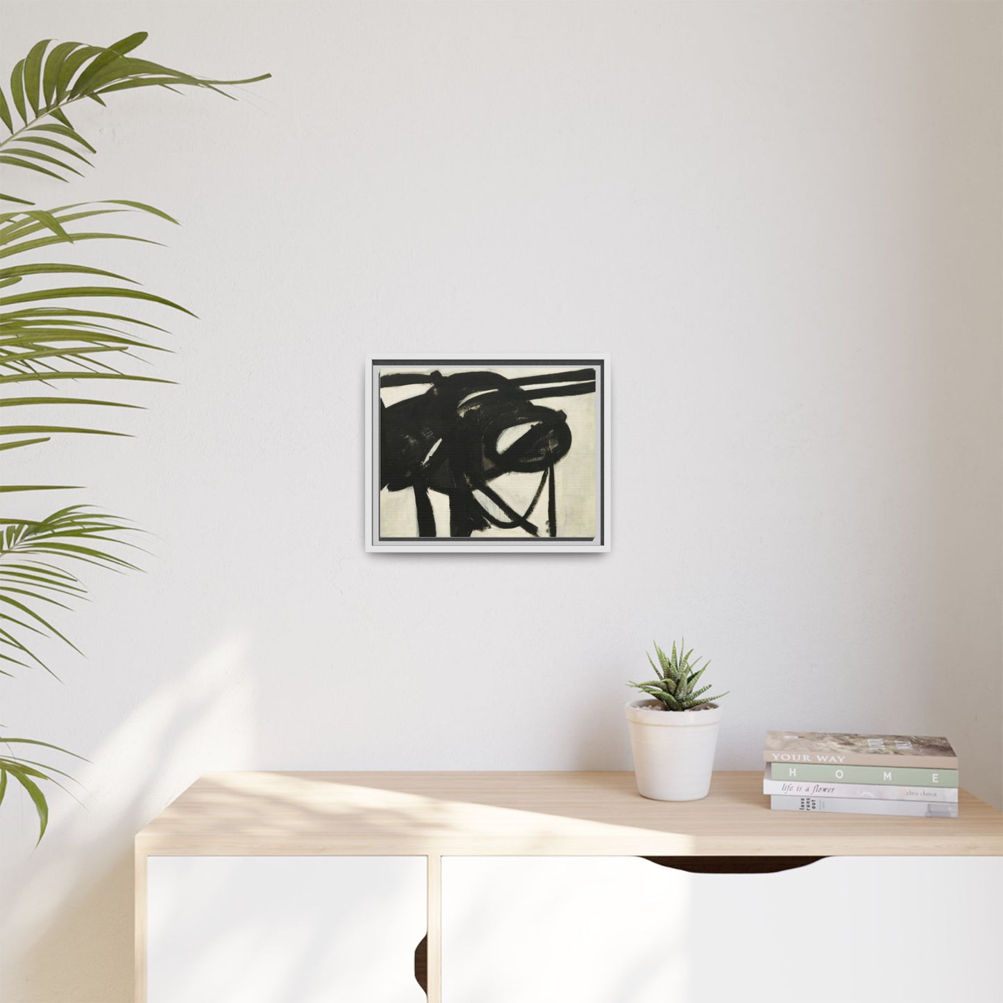 Chief by Franz Kline Abstract Matte Canvas Framed Wall Art