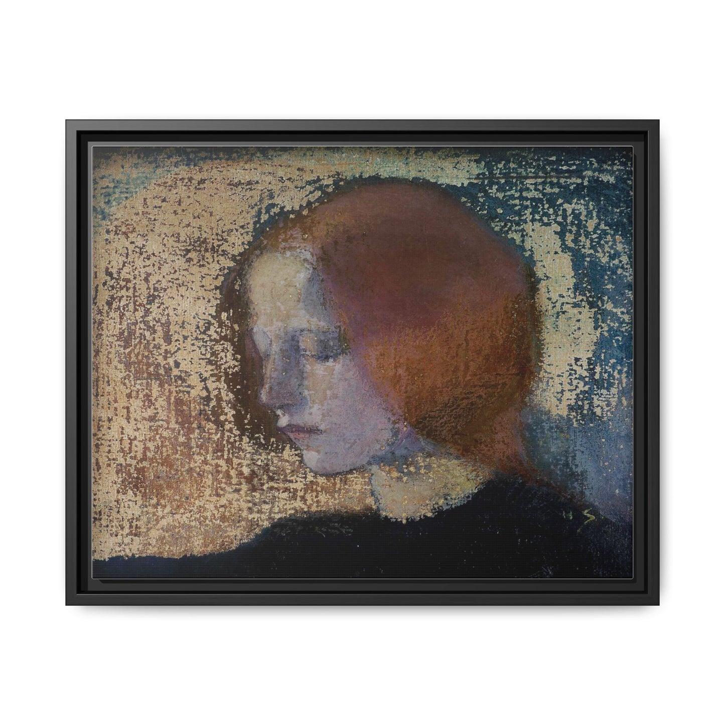 Fragment by Helena Schjerfbeck Framed Matte Canvas Art Print