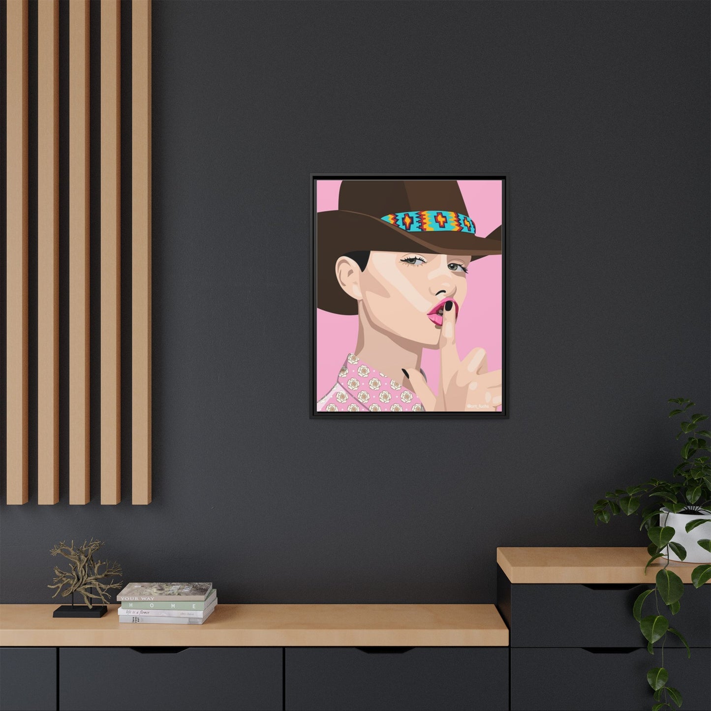 Vivid 63 by Orit Fuchs Matte Framed Canvas Wall Art